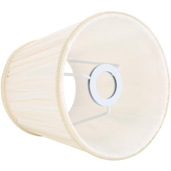 6 szt. Abażur klosz materiałowy E14 kinkiet lampy stołowe (beż) [23030000759]
